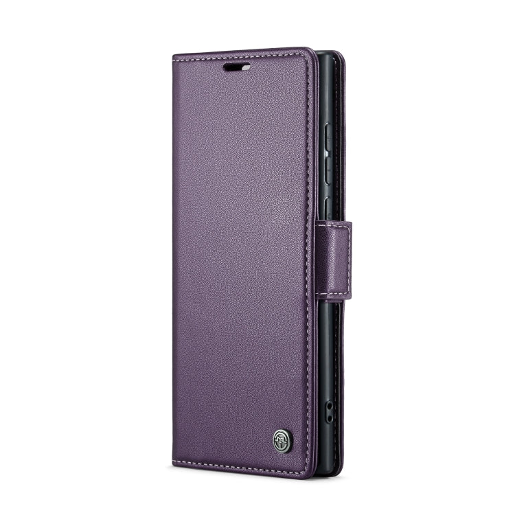 For Samsung Galaxy S23 Ultra 5G CaseMe 023 Butterfly Buckle Litchi Texture RFID Anti-theft Leather Phone Case(Pearly Purple) - Galaxy Phone Cases by CaseMe | Online Shopping UK | buy2fix