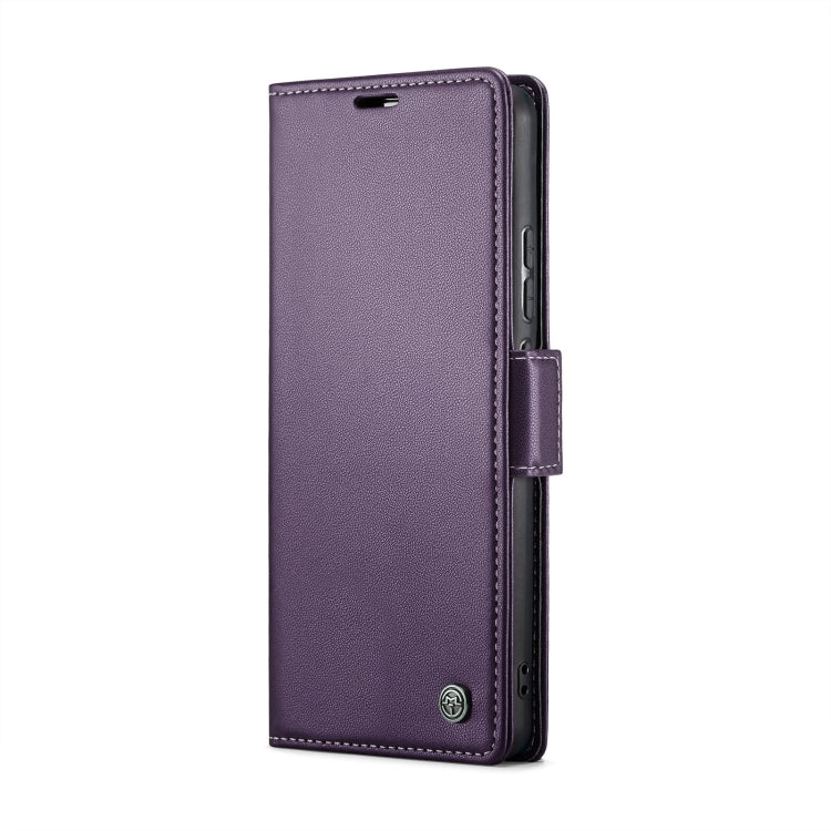 For Samsung Galaxy A72 CaseMe 023 Butterfly Buckle Litchi Texture RFID Anti-theft Leather Phone Case(Pearly Purple) - Galaxy Phone Cases by CaseMe | Online Shopping UK | buy2fix