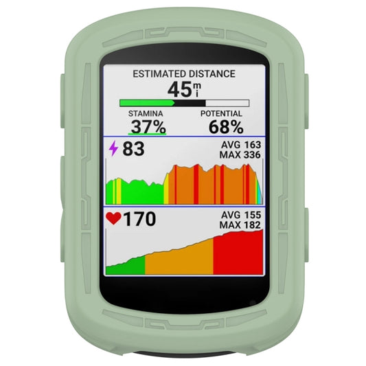 For Garmin Edge 840 / Edge 540 Stopwatch Armor Silicone Protective Case(Green) - Watch Cases by buy2fix | Online Shopping UK | buy2fix