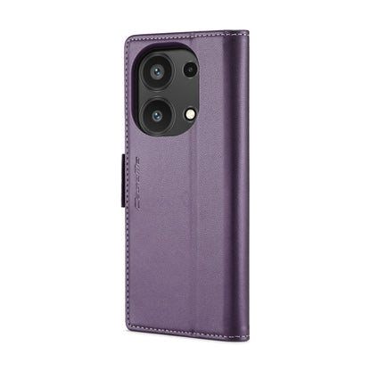 For Xiaomi Redmi Note 13 Pro 4G CaseMe 023 Butterfly Buckle Litchi Texture RFID Anti-theft Leather Phone Case(Pearly Purple) - Xiaomi Cases by CaseMe | Online Shopping UK | buy2fix