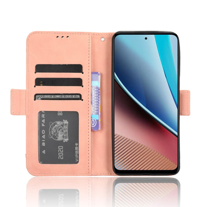 For Motorola Moto G Stylus 5G 2023 Skin Feel Calf Texture Card Slots Leather Phone Case(Pink) - Motorola Cases by buy2fix | Online Shopping UK | buy2fix