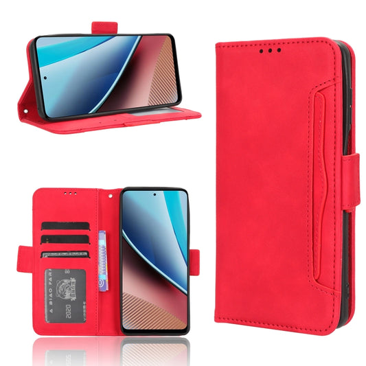 For Motorola Moto G Stylus 5G 2023 Skin Feel Calf Texture Card Slots Leather Phone Case(Red) - Motorola Cases by buy2fix | Online Shopping UK | buy2fix