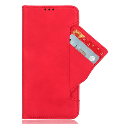 For Xiaomi Redmi Note 13 4G Skin Feel Calf Texture Card Slots Leather Phone Case(Red) - Note 13 Cases by buy2fix | Online Shopping UK | buy2fix