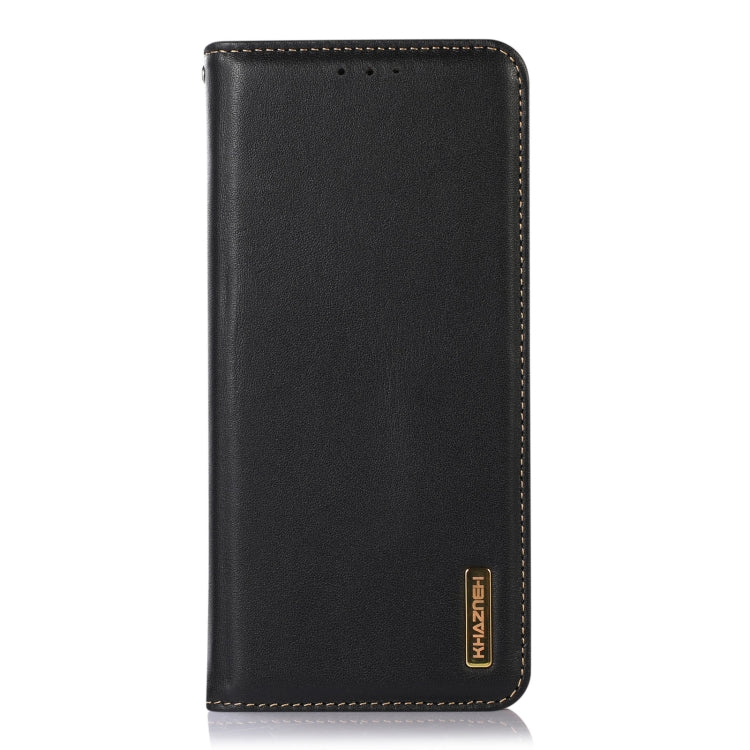 For Xiaomi Redmi Note 13 Pro 4G/Poco M6 Pro KHAZNEH Nappa Top Layer Cowhide Leather Phone Case(Black) - Note 13 Pro Cases by buy2fix | Online Shopping UK | buy2fix