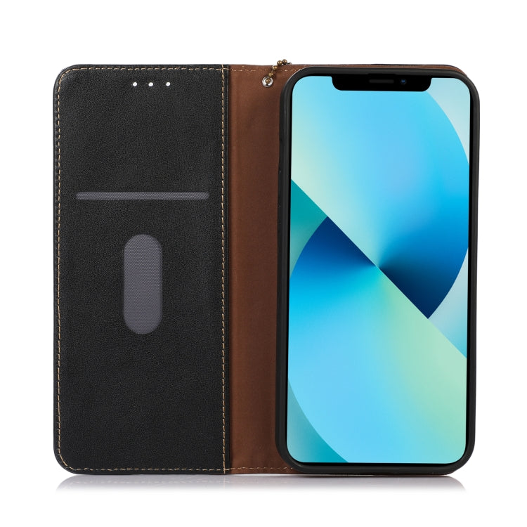 For Xiaomi Redmi Note 13 Pro 4G/Poco M6 Pro KHAZNEH Nappa Top Layer Cowhide Leather Phone Case(Black) - Note 13 Pro Cases by buy2fix | Online Shopping UK | buy2fix