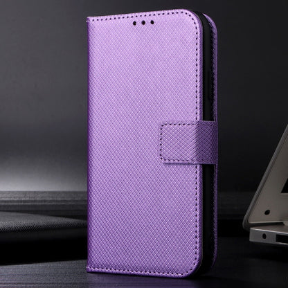 For Xiaomi 14 Ultra Diamond Texture Leather Phone Case(Purple) - 14 Ultra Cases by buy2fix | Online Shopping UK | buy2fix