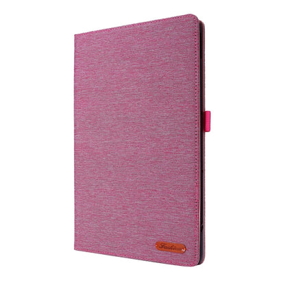 For Huawei MatePad SE 11 2024 Fabric Leather Tablet Case(Rose Red) - Huawei by buy2fix | Online Shopping UK | buy2fix