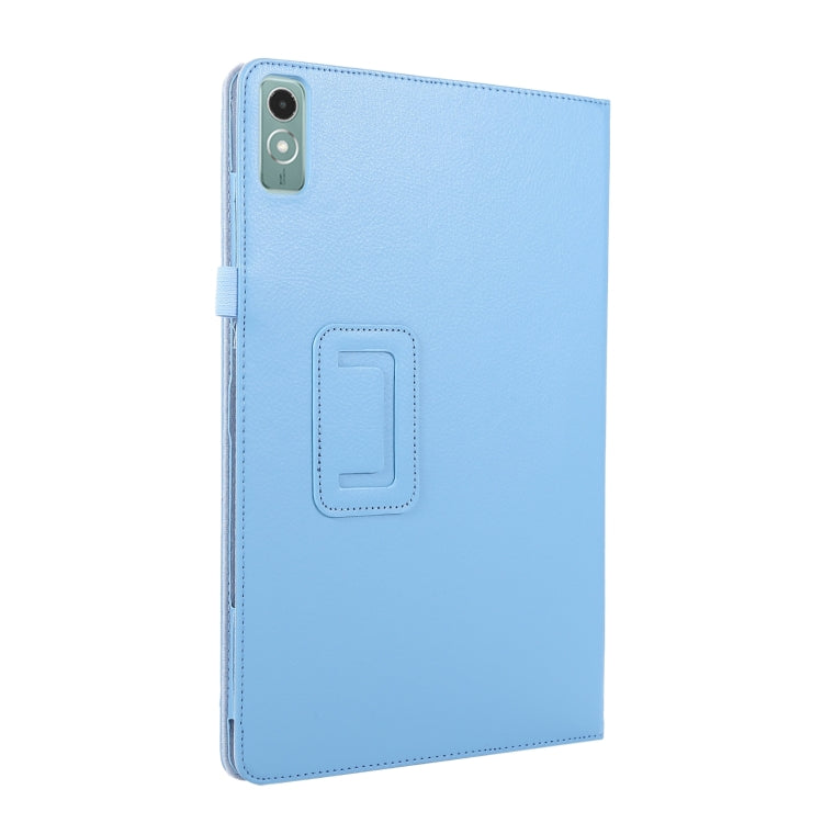 For Lenovo Xiaoxin Pad 11 2024 / M11 Litchi Texture Leather Tablet Case(Light Blue) - Lenovo by buy2fix | Online Shopping UK | buy2fix