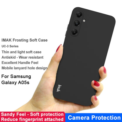 For Samsung Galaxy A05s IMAK UC-3 Series Shockproof Frosted TPU Phone Case(Black) - Galaxy Phone Cases by imak | Online Shopping UK | buy2fix