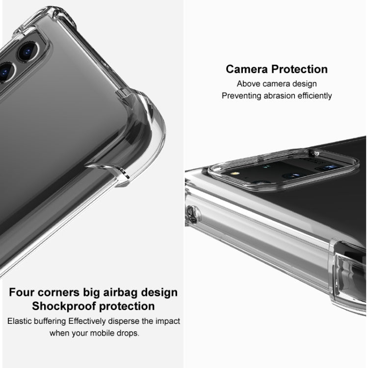 For Xiaomi Redmi K60 Ultra 5G imak Shockproof Airbag TPU Phone Case(Transparent Black) - Redmi K60 Ultra Cases by imak | Online Shopping UK | buy2fix