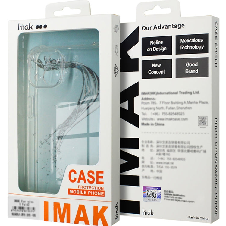 For Xiaomi Redmi Turbo 3 5G imak Shockproof Airbag TPU Phone Case(Transparent) - Xiaomi Cases by imak | Online Shopping UK | buy2fix