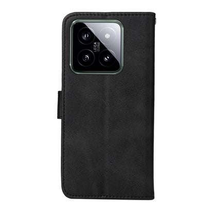 For Xiaomi 14 Classic Calf Texture Flip Leather Phone Case(Black) - 14 Cases by buy2fix | Online Shopping UK | buy2fix