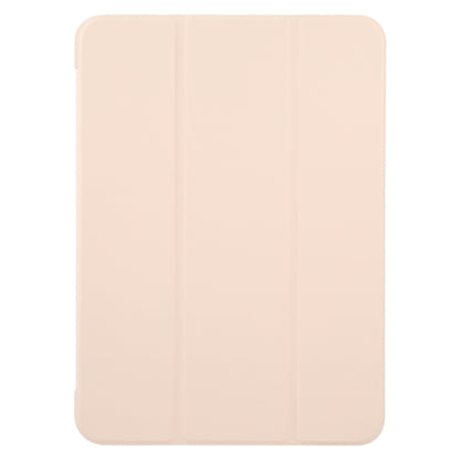 For iPad Air 11 2024 GEBEI 3-folding Holder Shockproof Flip Leather Tablet Case(Pink) - iPad Air 11 2024 Cases by GEBEI | Online Shopping UK | buy2fix