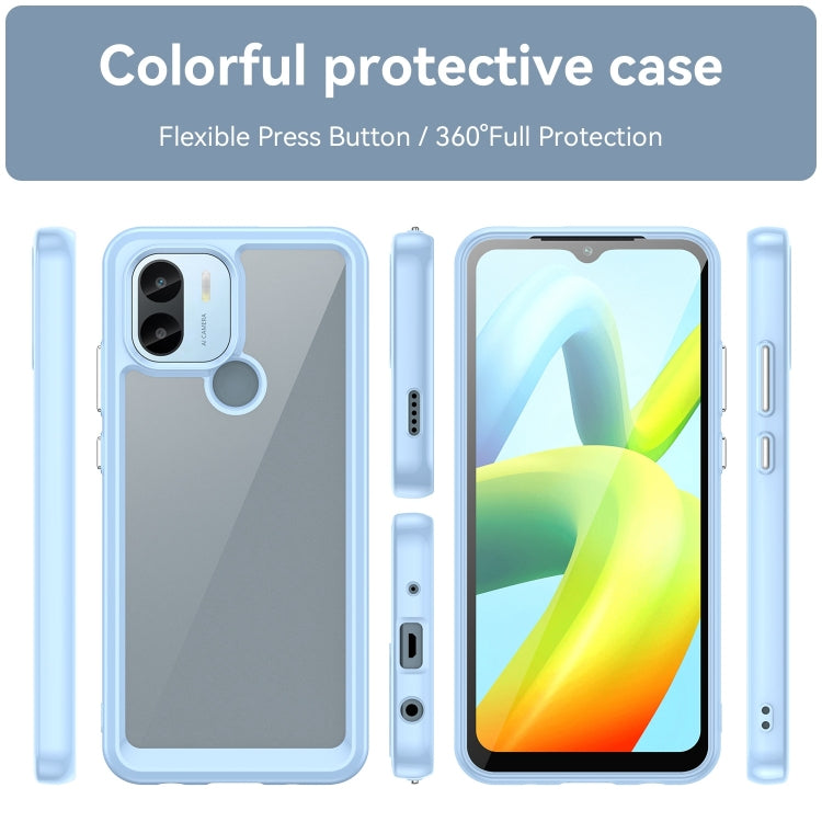 For Xiaomi Redmi A2+ Colorful Series Acrylic Hybrid TPU Phone Case(Blue) - Xiaomi Cases by buy2fix | Online Shopping UK | buy2fix