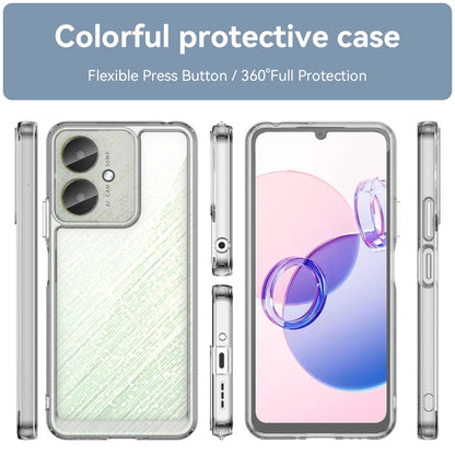 For Xiaomi Redmi 13C 5G Colorful Series Acrylic Hybrid TPU Phone Case(Transparent) - 13C Cases by buy2fix | Online Shopping UK | buy2fix