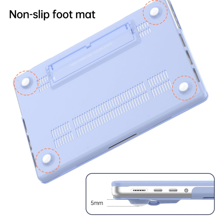 For Macbook Pro 16.2 2023 A2991/A2780 Frosted Translucent Laptop Protective Case(Light Grey) - MacBook Pro Cases by buy2fix | Online Shopping UK | buy2fix