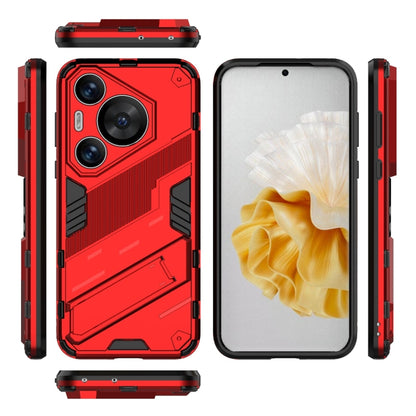 For Huawei Pura 70 Pro / 70 Pro+ Punk Armor 2 in 1 PC + TPU Phone Case with Holder(Red) - Huawei Cases by buy2fix | Online Shopping UK | buy2fix
