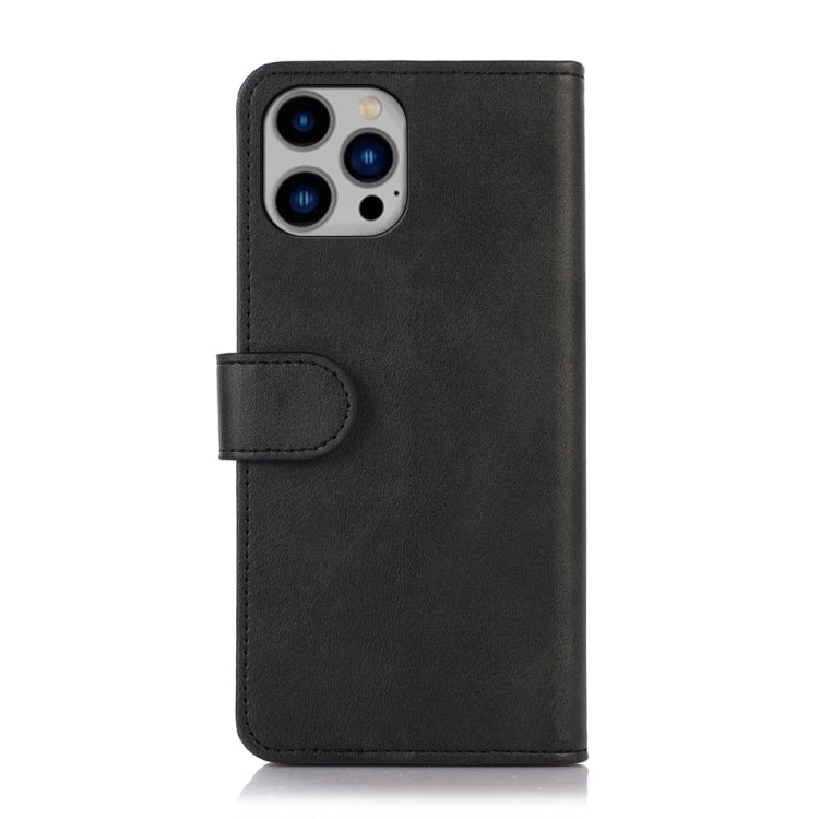 For iPhone 16 Pro Max Cow Texture Leather Phone Case(Black) - iPhone 16 Pro Max Cases by buy2fix | Online Shopping UK | buy2fix