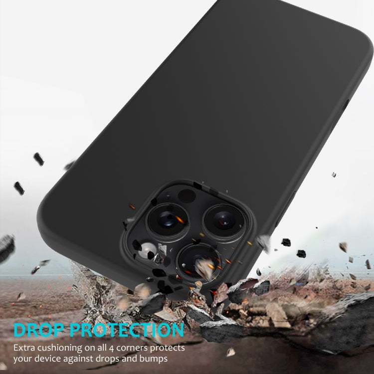 For iPhone 16 Pro Solid Color Silicone Phone Case(Black) - More iPhone Cases by buy2fix | Online Shopping UK | buy2fix