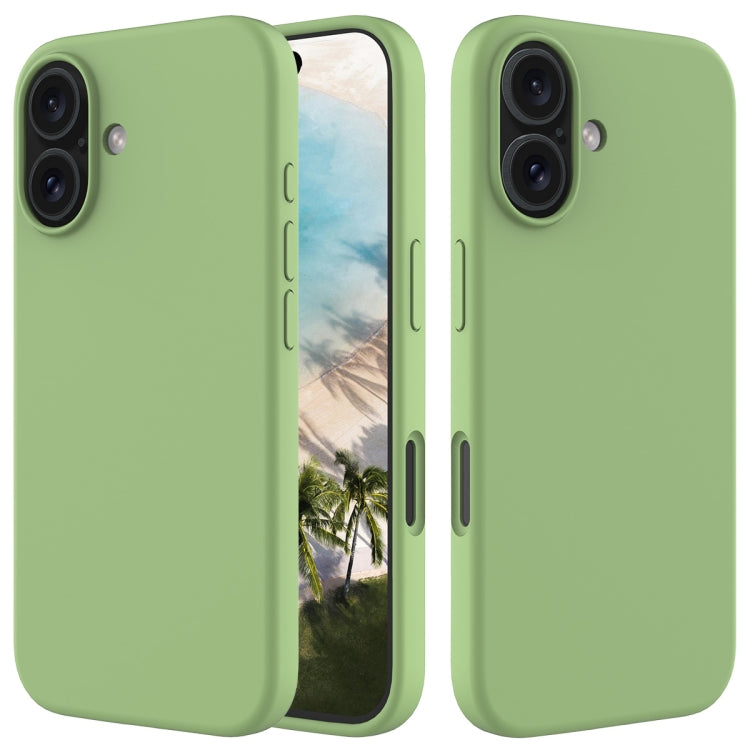 For iPhone 16 Plus Solid Color Silicone Phone Case(Mint Green) - More iPhone Cases by buy2fix | Online Shopping UK | buy2fix