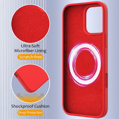 For iPhone 16 Pro Max Shockproof Silicone Magsafe Phone Case(Red) - iPhone 16 Pro Max Cases by buy2fix | Online Shopping UK | buy2fix