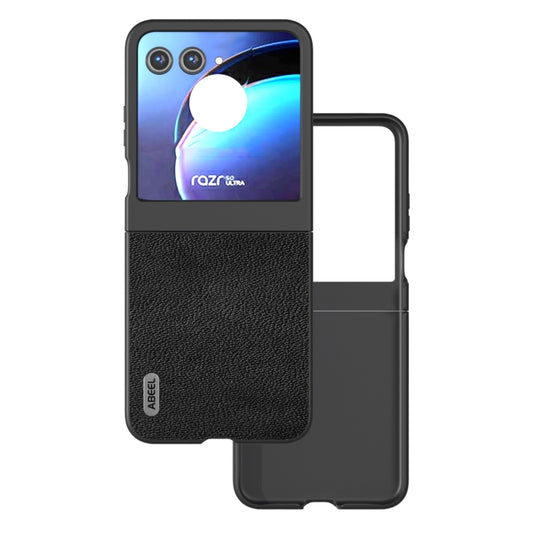 For Motorola Razr 50 ABEEL Black Edge Genuine Mino Phone Case(Black) - Motorola Cases by buy2fix | Online Shopping UK | buy2fix