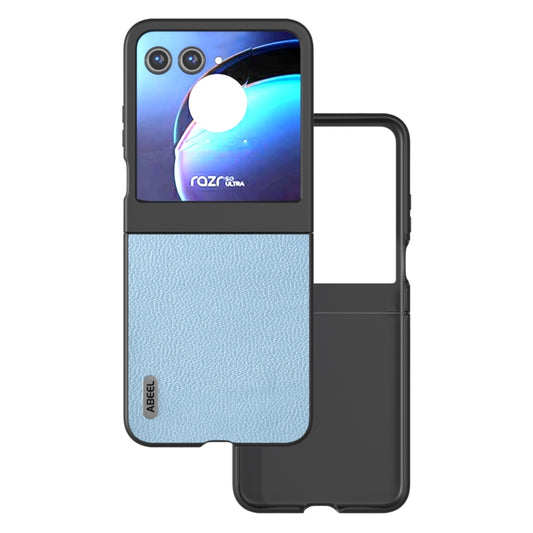 For Motorola Razr 50 ABEEL Black Edge Genuine Mino Phone Case(Blue) - Motorola Cases by buy2fix | Online Shopping UK | buy2fix