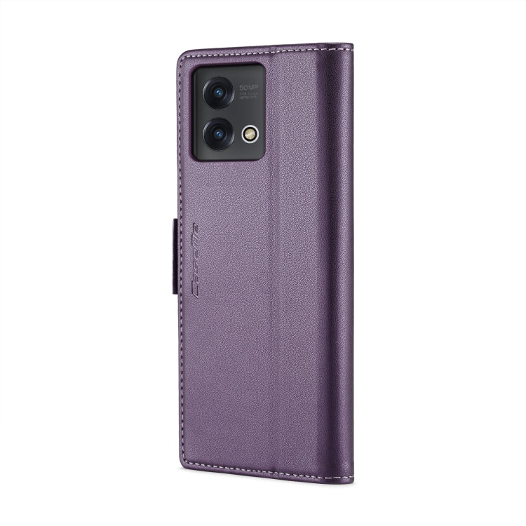 For Motorola Moto G Stylus 5G 2023 CaseMe 023 Butterfly Buckle Litchi Texture RFID Anti-theft Leather Phone Case(Pearly Purple) - Motorola Cases by CaseMe | Online Shopping UK | buy2fix