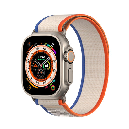 For Apple Watch SE 2023 40mm DUX DUCIS YJ Series Nylon Watch Band(Orange Beige) - Watch Bands by DUX DUCIS | Online Shopping UK | buy2fix