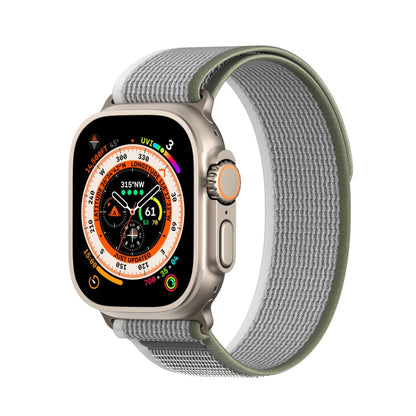 For Apple Watch 8 41mm DUX DUCIS YJ Series Nylon Watch Band(Green Grey) - Watch Bands by DUX DUCIS | Online Shopping UK | buy2fix