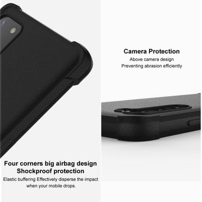 For Motorola Edge 40 Neo imak Shockproof Airbag TPU Phone Case(Matte Black) - Motorola Cases by imak | Online Shopping UK | buy2fix