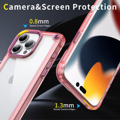 For iPhone 16 Pro Max Skin Feel TPU + PC Phone Case(Transparent Pink) - iPhone 16 Pro Max Cases by buy2fix | Online Shopping UK | buy2fix