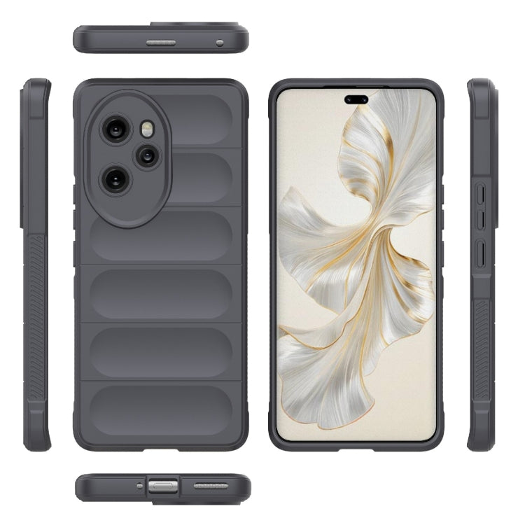 For Honor 100 Pro 5G Magic Shield TPU + Flannel Phone Case(Dark Grey) - Honor Cases by buy2fix | Online Shopping UK | buy2fix