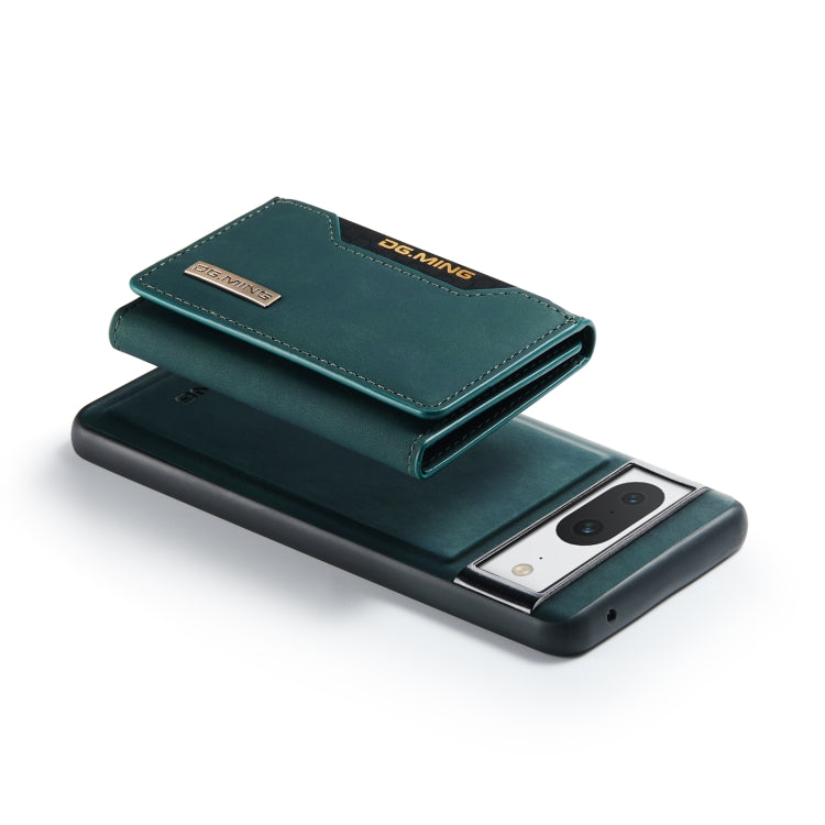 For Google Pixel 8 DG.MING M2 Series 3-Fold Multi Card Bag + Magnetic Phone Case(Green) - Google Cases by DG.MING | Online Shopping UK | buy2fix