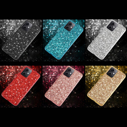 For Xiaomi Redmi Note 12 4G/5G Global Glitter Powder Shockproof TPU Phone Case(Silver) - Xiaomi Cases by buy2fix | Online Shopping UK | buy2fix