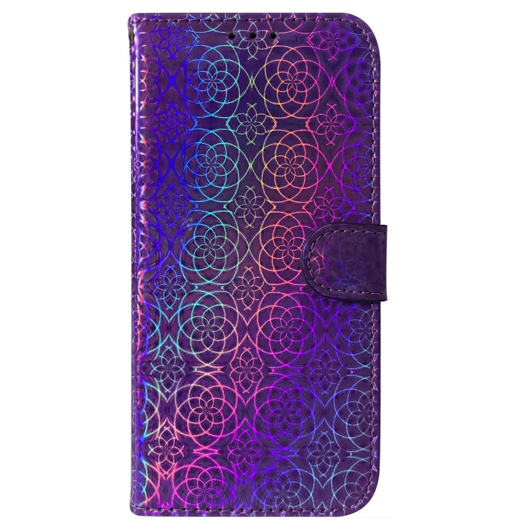 For Xiaomi Redmi Note 13 Pro+ 5G Colorful Magnetic Buckle Leather Phone Case(Purple) - Note 13 Pro+ Cases by buy2fix | Online Shopping UK | buy2fix