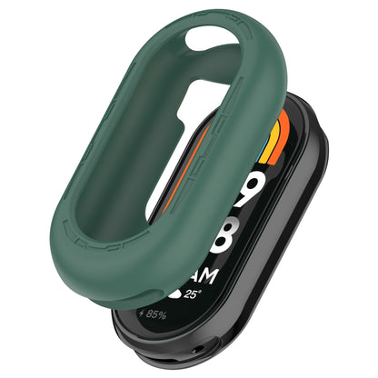 For Xiaomi Mi Band 8 Pure Color Silicone Watch Protective Case(Dark Green) - Watch Cases by buy2fix | Online Shopping UK | buy2fix