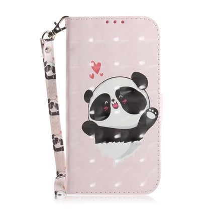 For Xiaomi Redmi Note 13 Pro 5G 3D Colored Horizontal Flip Leather Phone Case(Heart Panda) - Note 13 Pro Cases by buy2fix | Online Shopping UK | buy2fix