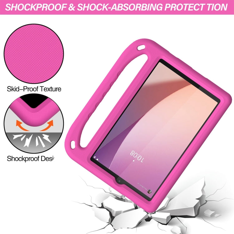 For Lenovo Tab M8 4th / 3th / 2th Gen Handle Portable EVA Shockproof Tablet Case(Rose Red) - Lenovo by buy2fix | Online Shopping UK | buy2fix