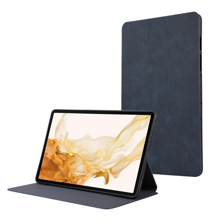 For Samsung Galaxy Tab S9 TPU Flip Tablet Protective Leather Case(Dark Blue) - Galaxy Tab S9 Cases by buy2fix | Online Shopping UK | buy2fix