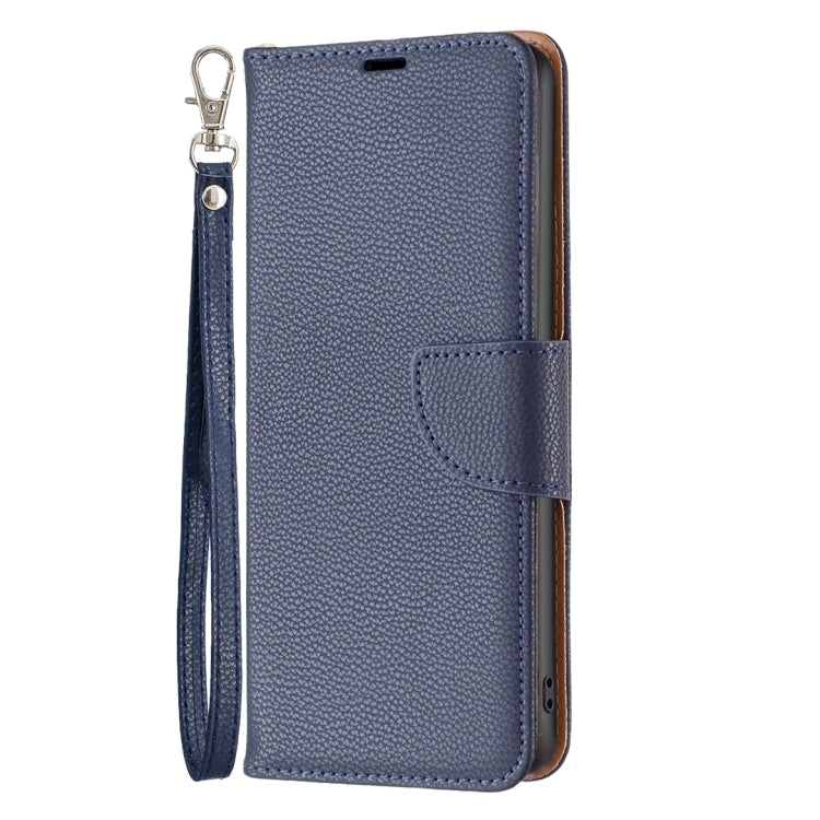 For Samsung Galaxy A25 5G Litchi Texture Pure Color Flip Leather Phone Case(Blue) - Galaxy Phone Cases by buy2fix | Online Shopping UK | buy2fix