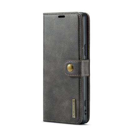 For Sony Xperia 1 V DG.MING Crazy Horse Texture Detachable Magnetic Leather Phone Case(Grey) - Sony Cases by DG.MING | Online Shopping UK | buy2fix