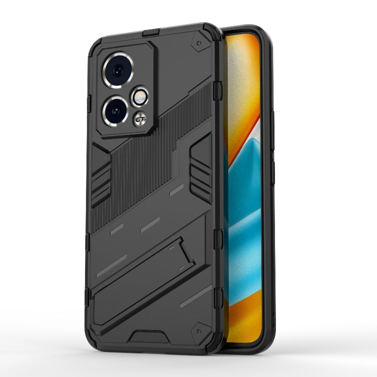 For Honor 90 GT 5G Punk Armor 2 in 1 PC + TPU Phone Case with Holder(Black) - Honor Cases by buy2fix | Online Shopping UK | buy2fix