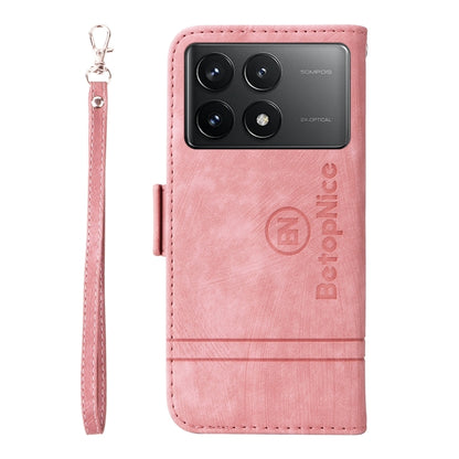 For Xiaomi Redmi K70 / K70 Pro 5G BETOPNICE Dual-side Buckle Leather Phone Case(Pink) - Xiaomi Cases by BETOPNICE | Online Shopping UK | buy2fix