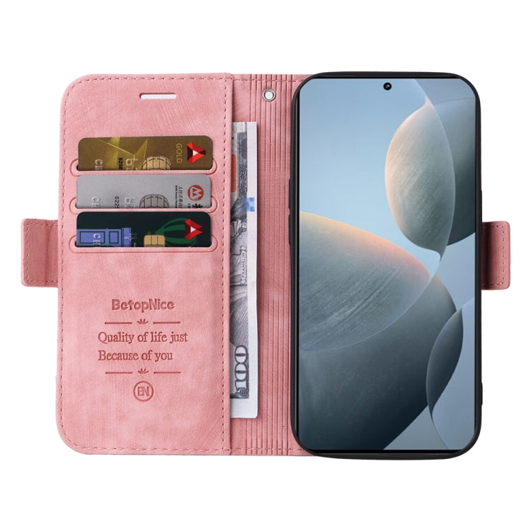 For Xiaomi Redmi K70 / K70 Pro 5G BETOPNICE Dual-side Buckle Leather Phone Case(Pink) - Xiaomi Cases by BETOPNICE | Online Shopping UK | buy2fix