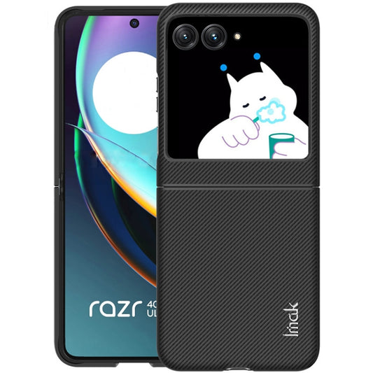 For Motorola Razr 40 Ultra imak Ruiyi Series Carbon Fiber PU + PC Phone Case - Motorola Cases by imak | Online Shopping UK | buy2fix