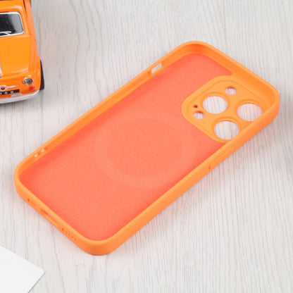 For iPhone 16 Pro Max Liquid Silicone Magsafe Phone Case(Orange) - iPhone 16 Pro Max Cases by buy2fix | Online Shopping UK | buy2fix