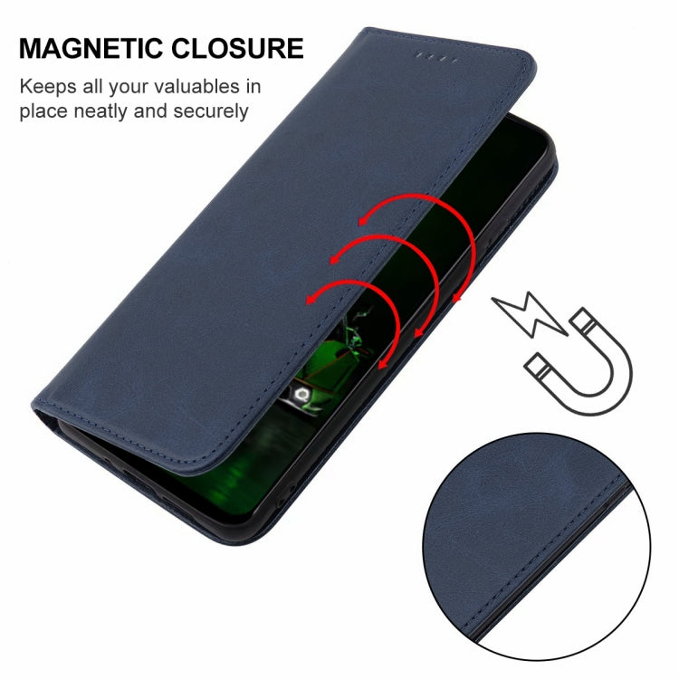 For Redmi K70 Pro Lamborghini Magnetic Closure Leather Phone Case(Blue) - Xiaomi Cases by buy2fix | Online Shopping UK | buy2fix