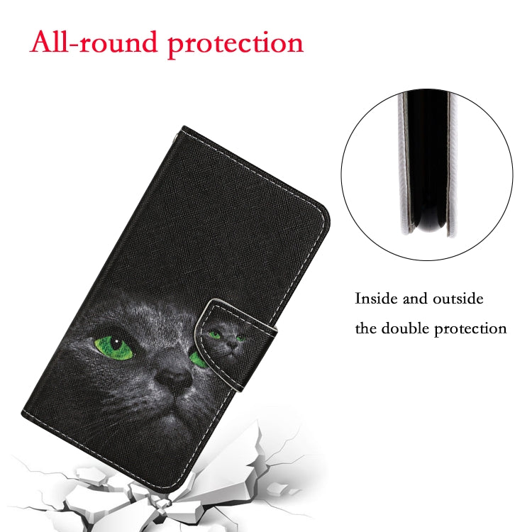 For iPhone 16 Pro Max 3D Colored Drawing Flip Leather Phone Case(Black Cat) - iPhone 16 Pro Max Cases by buy2fix | Online Shopping UK | buy2fix