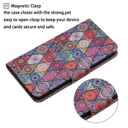 For iPhone 16 Pro 3D Colored Drawing Flip Leather Phone Case(Kaleidoscope) - iPhone 16 Pro Cases by buy2fix | Online Shopping UK | buy2fix